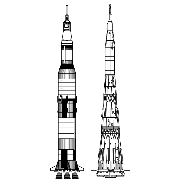 Saturn V26 N1 Comparison